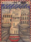 Sorin Tara, Sarea-n ochi, 2010, marker, tuș și pix pe carton
