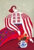 Mădălina Andronic, Fată din Argeș, 2023, guașă pe hârtie