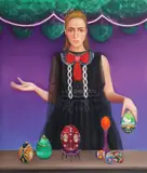 Oana Farcaș, The Seller, 2023, ulei pe pânză