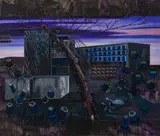 Emma Păvăloaia, The Memory Of The Day I Killed The Goose, 2023, ulei pe pânză