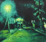 Dumitru Gorzo, Nocturnă (I), 2005, ulei pe pânză