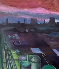 Andrei Chintilă, Peisaj industrial, ulei pe pânză
