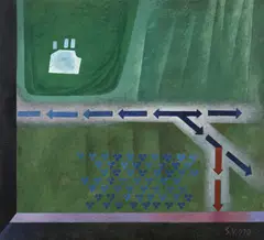 Drum by Simona Vasiliu Chintilă, 1970, ulei pe pânză, offered Feb 2024