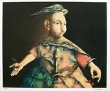 Georges Mazilu, L'enfant aux trois cerises, 2022, cromolitografie