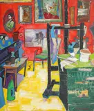 Dumitru Macovei, Interior de atelier
