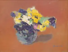 Constantin Daradici, Panseluțe, ulei pe PFL