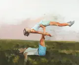 Dragoș Burlacu, Balance, 2012, ulei pe pânză