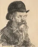 Portret de evreu by Jean Alexandru Steriadi, litografie, sold Feb 2024