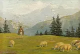 Ary Murnu, Pe Bucegi, ulei pe carton