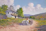 Ion Doboşariu, Întoarcerea de la câmp, ulei pe carton