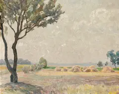 Samuel Mützner, Peisaj de vară, 1928, ulei pe carton