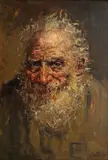 Theodor Cateliu, Înțeleptul, ulei pe carton