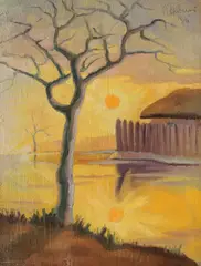 Carol Hübner, Răsărit, 1941, ulei pe pânză