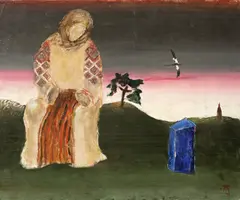 Paula Ribariu, Simboluri, 1999, ulei pe pânză