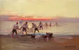 Dimitrie Florian, Pescari, ulei pe carton