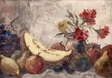 Iosif Steurer, Natură statică cu fructe și garofițe