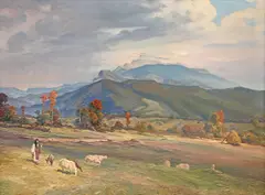 Mircea Olarian, Caraiman, ulei pe pânză