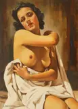 Ion Stătescu, Modelul, ulei pe carton