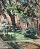 Dudu Alexandrescu Milcoveanu, Cișmigiu, 1939, ulei pe pânză