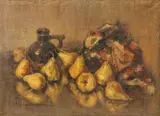 Nicolae Alexandrescu, Natură statică cu pere și ulcior, 1941, ulei pe pânză