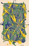 Ion Mirea, Abstract, anii '70, ulei pe hârtie