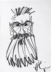 Horaţiu Mălăele, Brâncuși, marker pe hârtie
