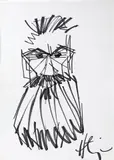 Horaţiu Mălăele, Brâncuși, marker pe hârtie
