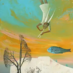 Felix Aftene, Magia apusului, 2021, acrilic pe pânză