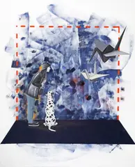 Andreea Zimbru, Bystanders, 2022, ulei pe pânză