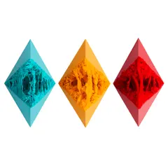 Silviu Ciora, Planets, 2023, forex, spumă poliuretanică și spray acrilic