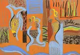 Valentina Druțu, Sirene, 2002, pastel pe hârtie