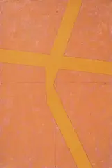 Virgil Preda, Inscripție, 2001, ulei pe pânză