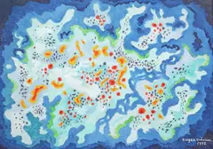 Eugen Craciun, Microcosmos, 1992, ulei pe carton