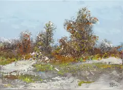 Crîng by Nicolae Blei, ulei pe pânză, offered Jan 2024