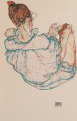 Egon Schiele, Melancolie, 1917, cromolitografie