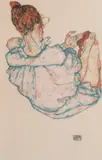 Egon Schiele, Melancolie, 1917, cromolitografie
