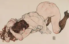 Egon Schiele, Erotica, 1917, cromolitografie