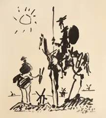 Pablo Picasso, Don Quijote, 1955, cromolitografie
