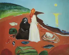 La malul mării by Edvard Munch, cromolitografie, offered Jan 2024