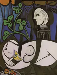 Pablo Picasso, Nud și bust, cromolitografie