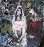 Marc Chagall, Nuntă, cromolitografie