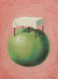 Realități fine by René Magritte, cromolitografie, sold Jan 2024
