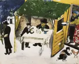 Marc Chagall, Sărbătoare, cromolitografie