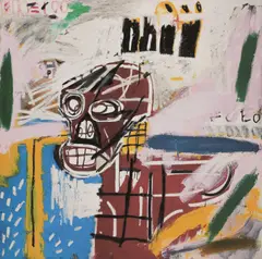 Craniu roșu by Jean-Michel Basquiat, cromolitografie, sold Jan 2024