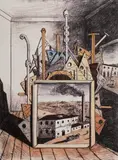 Giorgio de Chirico, Interior metafizic, cromolitografie