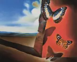 Peisaj cu fluturi by Salvador Dalí, cromolitografie, sold Jan 2024