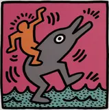 Keith Haring, Casino Knokke 87, cromolitografie