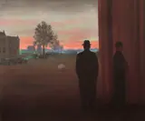 Găsirea plăcerii by René Magritte, cromolitografie, sold Jan 2024