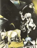 Marc Chagall, Vedere din Rusia, cromolitografie