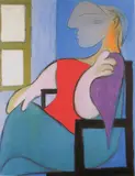 La fereastră by Pablo Picasso, cromolitografie, sold Jan 2024